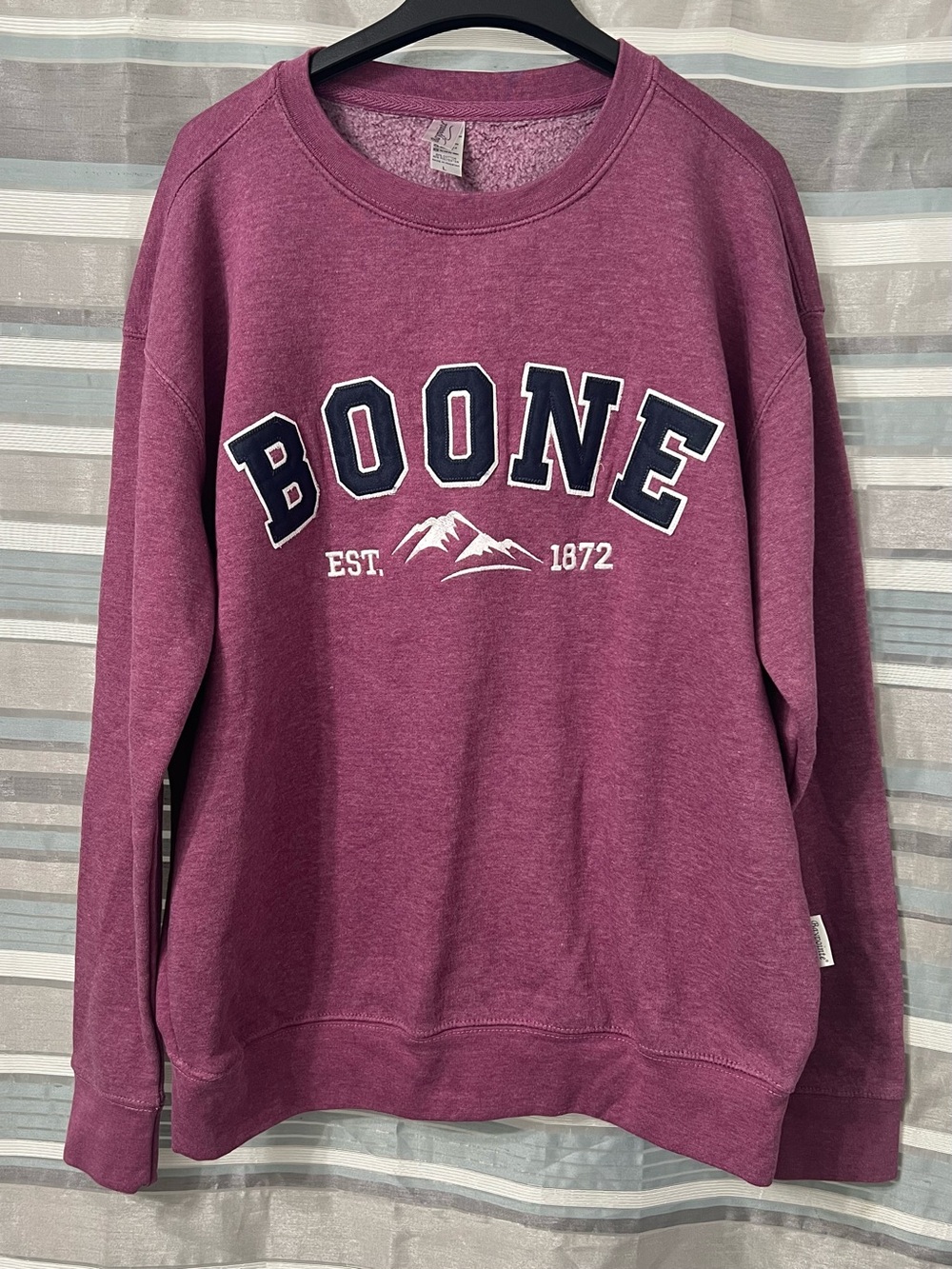 Boone North Carolina Appalachian Mountains Burnwash Crewneck Sweatshirt
